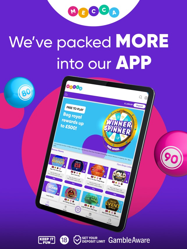 Mecca Bingo Mobile App